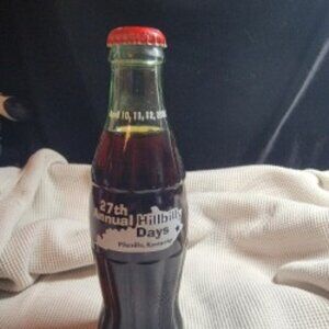 Coca-Cola 8oz Sealed Glass Bottle – 27th Annual Hillbilly Days 2003 – Pikeville